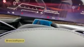 2026 Cadillac Escalade ESV steering wheel and digital dashboard display showing RPM gauge and warning message